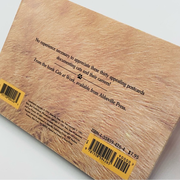 Cats at Work Postcard Book (1991, Abbeville Press) – 30 Vintage Postcards - Picture 10 of 10